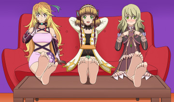 Картинка аниме unknown +другое стол диван фон взгляд девушки