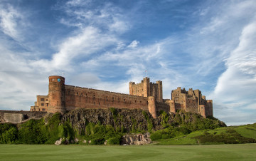 обоя bamburgh castle, города, замки англии, стены, замок