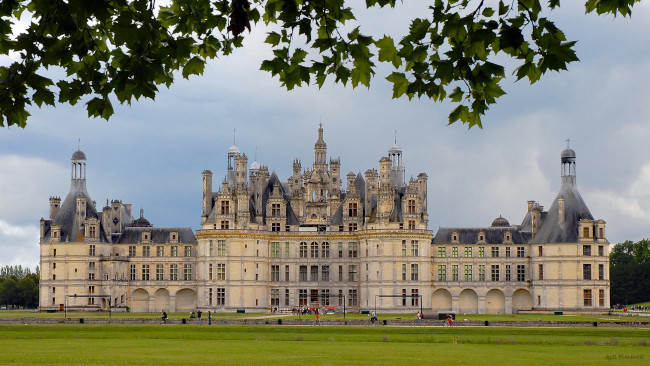 Обои картинки фото cha&, 770, teau de chambord,  france, города, - дворцы,  замки,  крепости, ансамбль, дворец, парковый