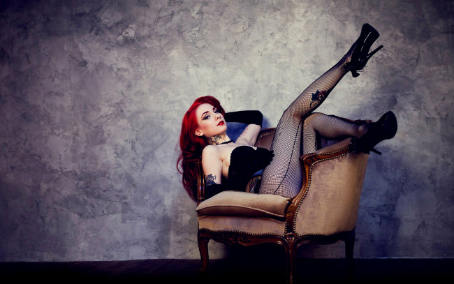 Обои картинки фото девушки, -unsort , рыжеволосые и другие, pinup