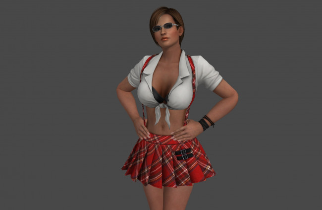 Обои картинки фото 3д графика, люди , people, девушка, взгляд, фон