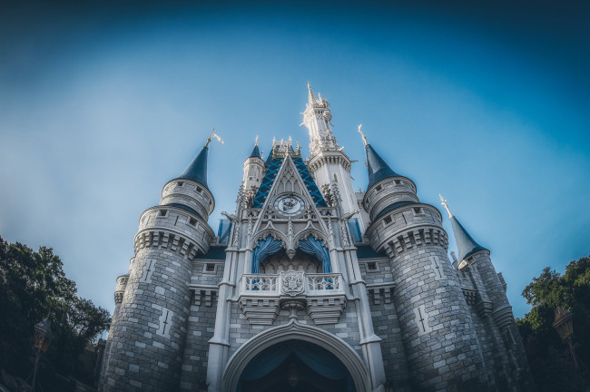 Обои картинки фото cinderella castle, города, диснейленд, замок