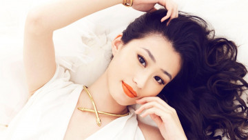 Картинка девушки -unsort+ азиатки ожерелье улыбка брюнетка азиатка