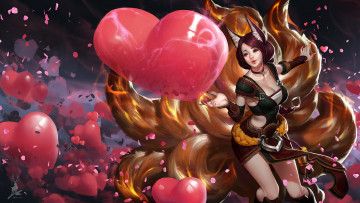 Картинка видео+игры league+of+legends feihong chen аниме игра арт fire ahri league of legends