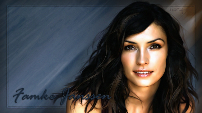 Обои картинки фото famke janssen, девушки, нидерланды, актриса, сша