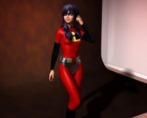 Картинка 3д+графика люди+ people девушка фон взгляд