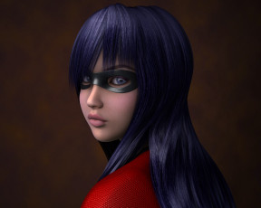 Картинка 3д+графика портрет+ portraits фон взгляд девушка