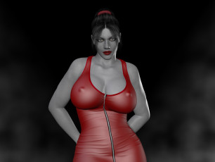 Картинка 3д+графика люди+ people девушка фон взгляд