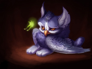 Картинка фэнтези существа птица огонек