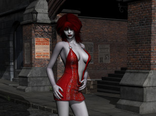 Картинка 3д+графика существа+ creatures взгляд фон девушка