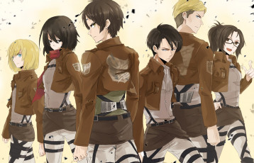 Картинка аниме shingeki+no+kyojin атака титанов