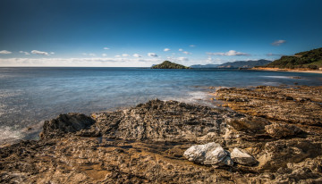 Картинка италия природа побережье камни облака море