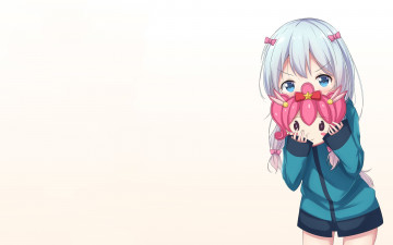 Картинка аниме eromanga-sensei девушка взгляд фон