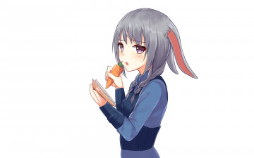 Картинка аниме животные +существа зайка зверополис