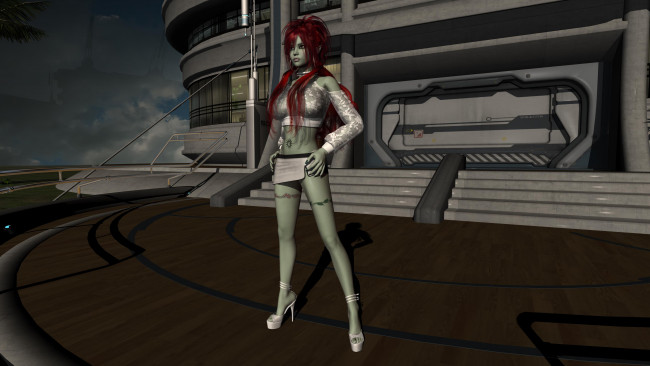 Обои картинки фото 3д графика, существа , creatures, фон, взгляд, девушка