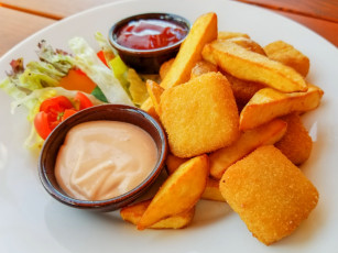 Картинка еда вторые+блюда жареный сыр