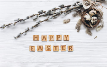 Картинка праздничные пасха eggs праздник easter compositions верба wood декор весна