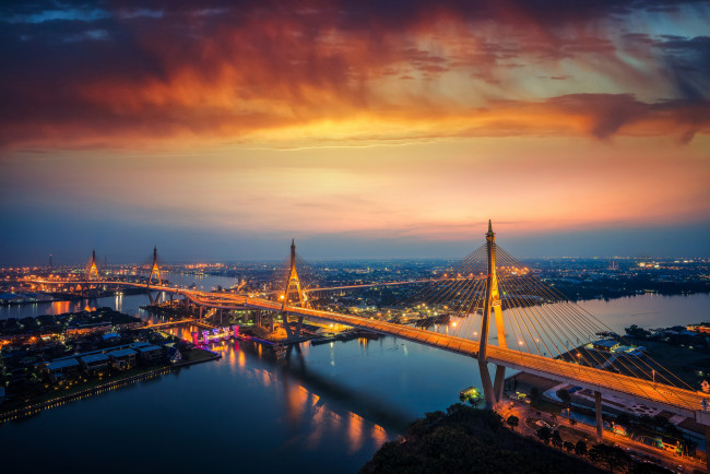 Обои картинки фото bangkok,  thailand, города, бангкок , таиланд, простор