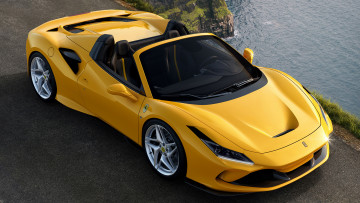 обоя ferrari f8 spider 2020, автомобили, ferrari, f8, spider, 2020, жгучая, девушка, из, италии