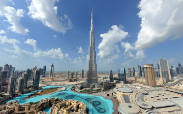 Картинка города дубай+ оаэ burj khalifa