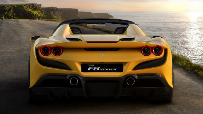 Обои картинки фото ferrari f8 spider 2020, автомобили, ferrari, f8, spider, 2020, жгучая, девушка, из, италии