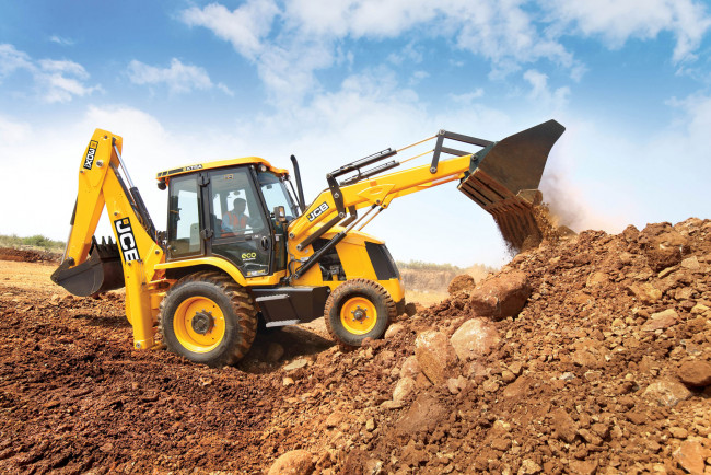 Обои картинки фото техника, фронтальные погрузчики, jcb