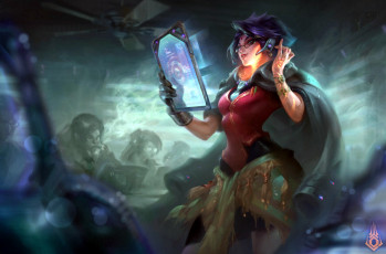 Картинка видео+игры mythgard девушка гаджет