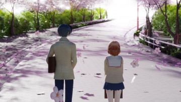 обоя аниме, clannad, кланнад