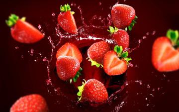 Картинка еда клубника +земляника