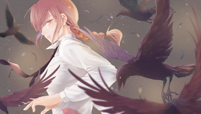 Обои картинки фото аниме, chainsaw man, chainsaw, man