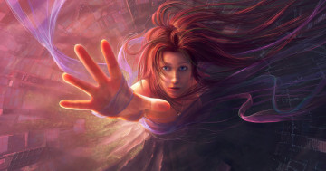 Картинка фэнтези девушки девушка рука лента