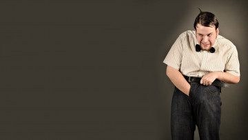 обоя юмор и приколы, извращенец, рубашка, брюки, ремень, бабочка