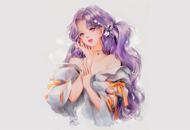 Обои картинки фото аниме, unknown,  другое , девушка, декольте