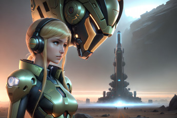 Картинка фэнтези роботы +киборги +механизмы нейросети графика нейроарт ai art нейронные сети рисунки нейро искусство