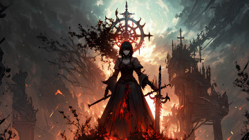 Картинка аниме магия +колдовство +halloween нейросети графика нейроарт ai art нейронные сети рисунки нейро искусство