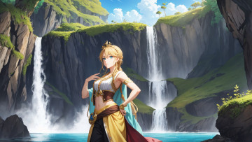 Картинка аниме пейзажи +природа нейросети графика нейроарт ai art нейронные сети рисунки нейро искусство