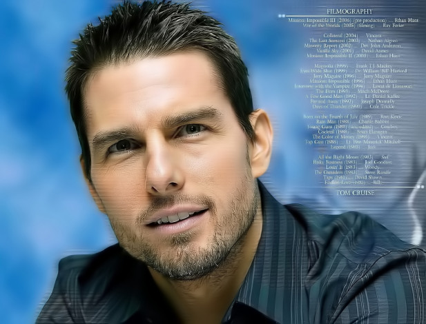 Обои картинки фото мужчины, tom cruise, актер, лицо, щетина, рубашка, биография