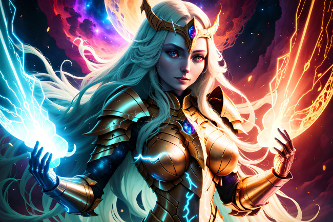 Обои картинки фото фэнтези, маги,  волшебники, нейросети, графика, нейроарт, ai, art, нейронные, сети, рисунки, нейро, искусство, девушка