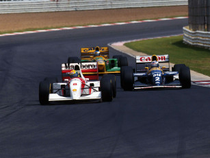 Картинка senna prost schumacher gp south african kyalami circuit march 14th 1993 спорт формула
