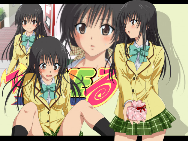 Обои картинки фото аниме, to, love, ru