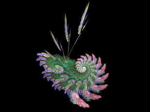 Картинка 3д графика fractal фракталы абстракция