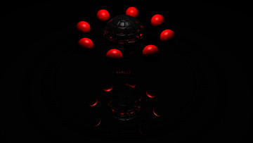 Картинка 3д графика шары шари