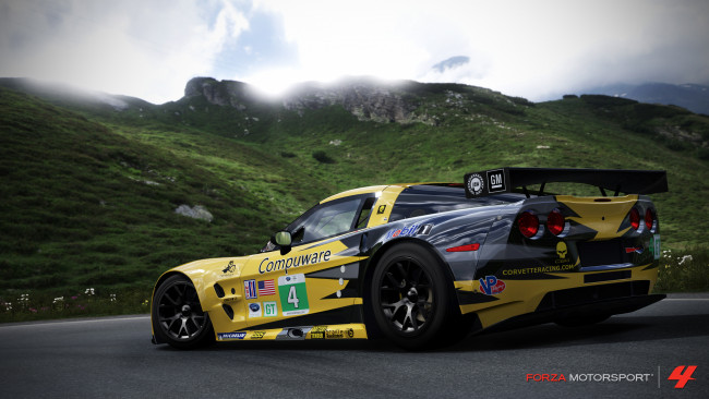 Обои картинки фото видео, игры, forza, motorsport, corvette