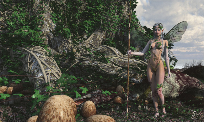 Обои картинки фото 3д, графика, elves, эльфы, фея