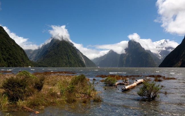 Обои картинки фото new, zealand, природа, горы, вулканы, река