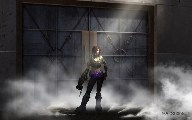 Обои картинки фото видео, игры, ~~~другое~~~, девушка, дверь