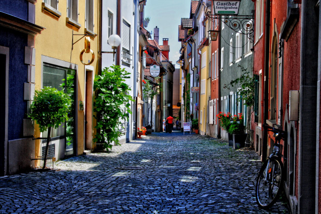 Обои картинки фото германия, бавария, линдау, города, улицы, площади, набережные