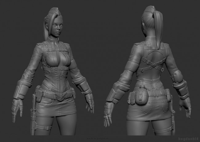 Обои картинки фото 3д, графика, creatures, существа, девушки, оружие