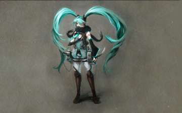 Картинка аниме vocaloid волосы девушка