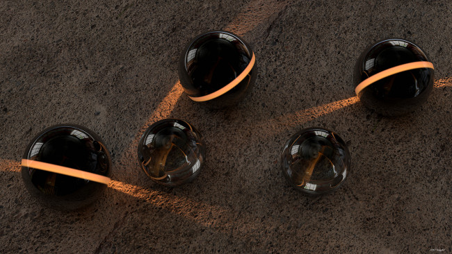 Обои картинки фото 3д, графика, шары, фон